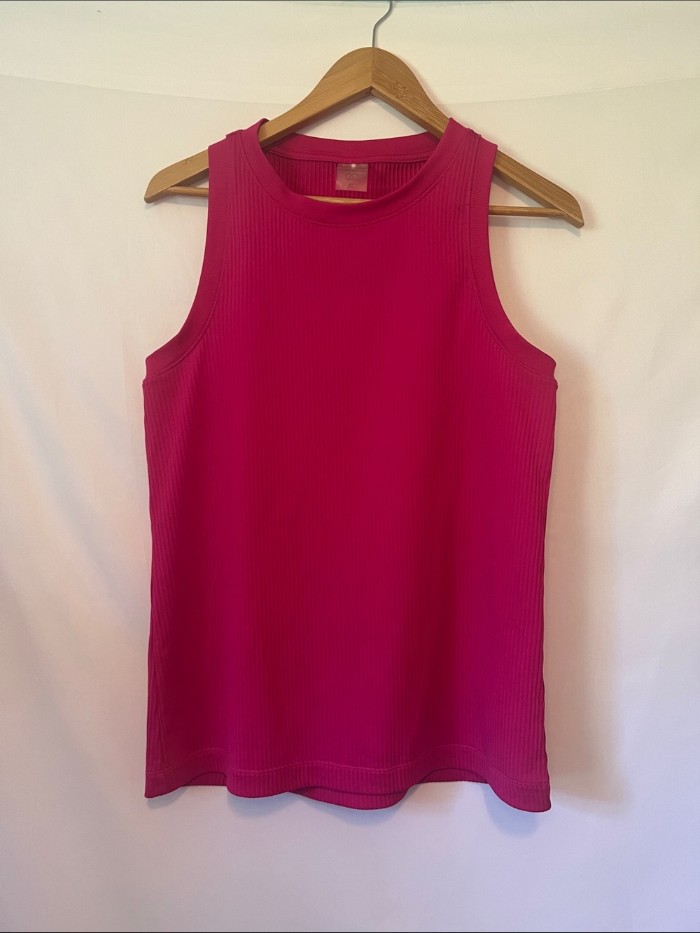 CALIA by Carrie Underwood Ribbed Racerback Athletic Tank Top XL Berry Rich Pink